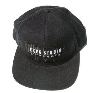 EXPG Studio Presents Yupoong Classic Hat Black Snapback‎ Wool Blend Black